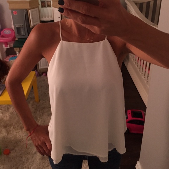 Mango White Halter Top - Picture 1 of 2